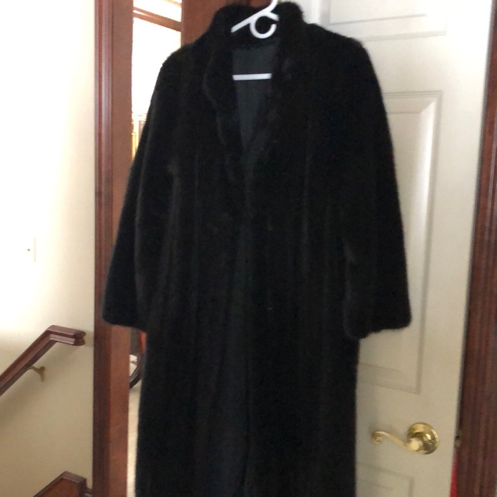 Full length fur coat